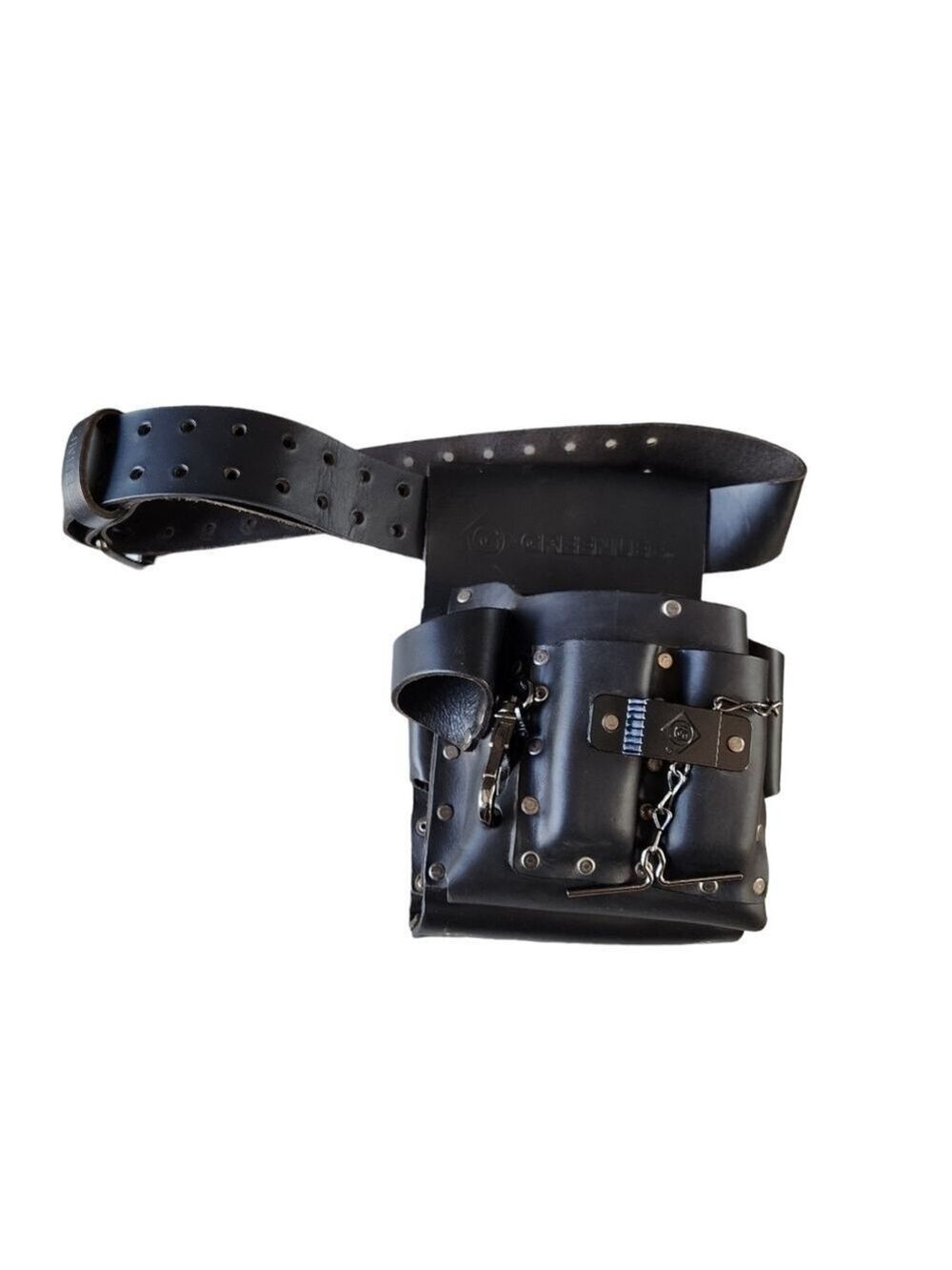 Greenlee leather Heavy-duty 8 pocket pouch and adjustable belt